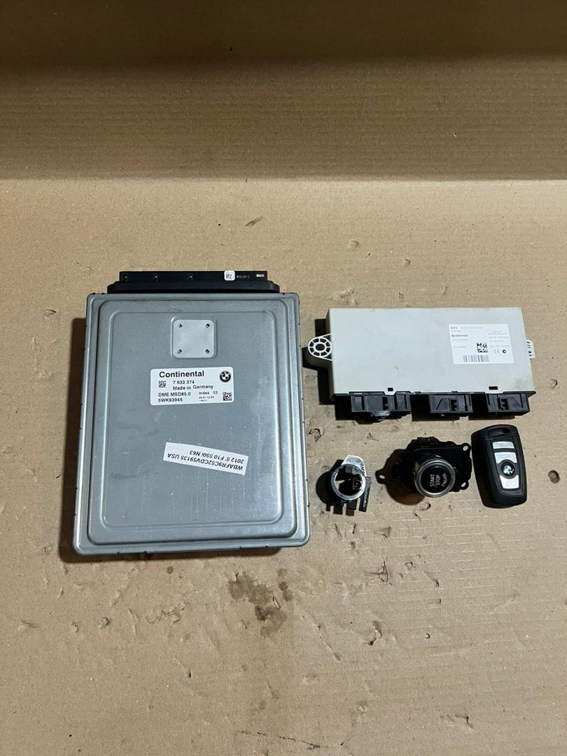 BMW 650i 750i F01 F02 F06 F12 F13 N63 Engine ECU DME CAS Key Set 7633374 OEM