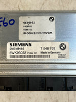 Load image into Gallery viewer, BMW 5 Series E60 520i M54 ECU DME CAS2 Key ELV Set 7548769 MS45.0 OEM