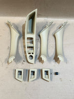 Bild in die Galerieansicht laden, BMW 5 Series F10 F11 F18 Beige Interior Door Pull Handle Window Switch Trim Set New