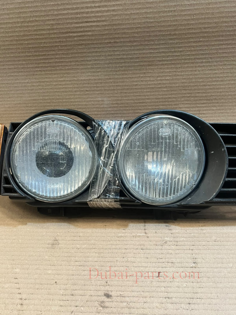 1989 BMW 735i E32 M30 USA Twin Headlight Headlamp Turn Signal Grille Assembly OEM