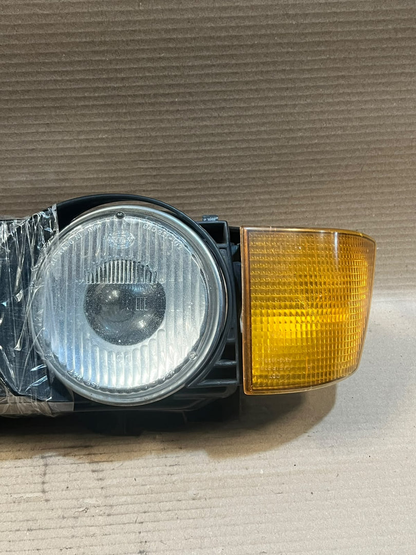 1989 BMW 735i E32 M30 USA Twin Headlight Headlamp Turn Signal Grille Assembly OEM