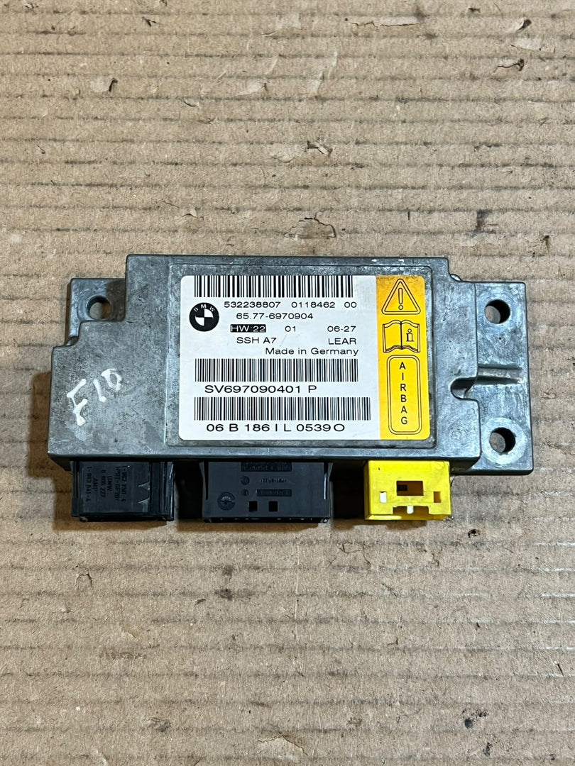 BMW 7 Series E65 E66 E67 Rear Seat Airbag Impact Sensor SRS Module 6970904 OEM
