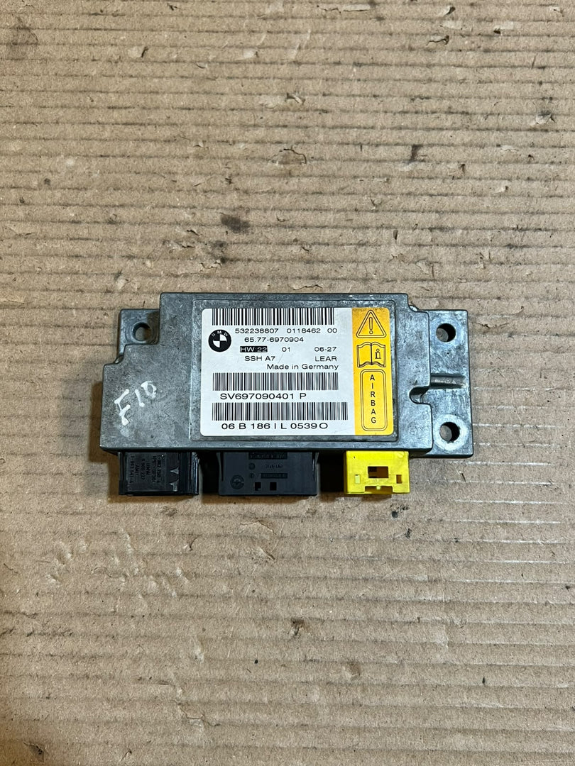 BMW 7 Series E65 E66 E67 Rear Seat Airbag Impact Sensor SRS Module 6970904 OEM