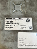 Load image into Gallery viewer, BMW E60 E61 E90 E91 N52 2.5L 3.0L ECU DME MSV70 + Key ZAS 7561684 OEM