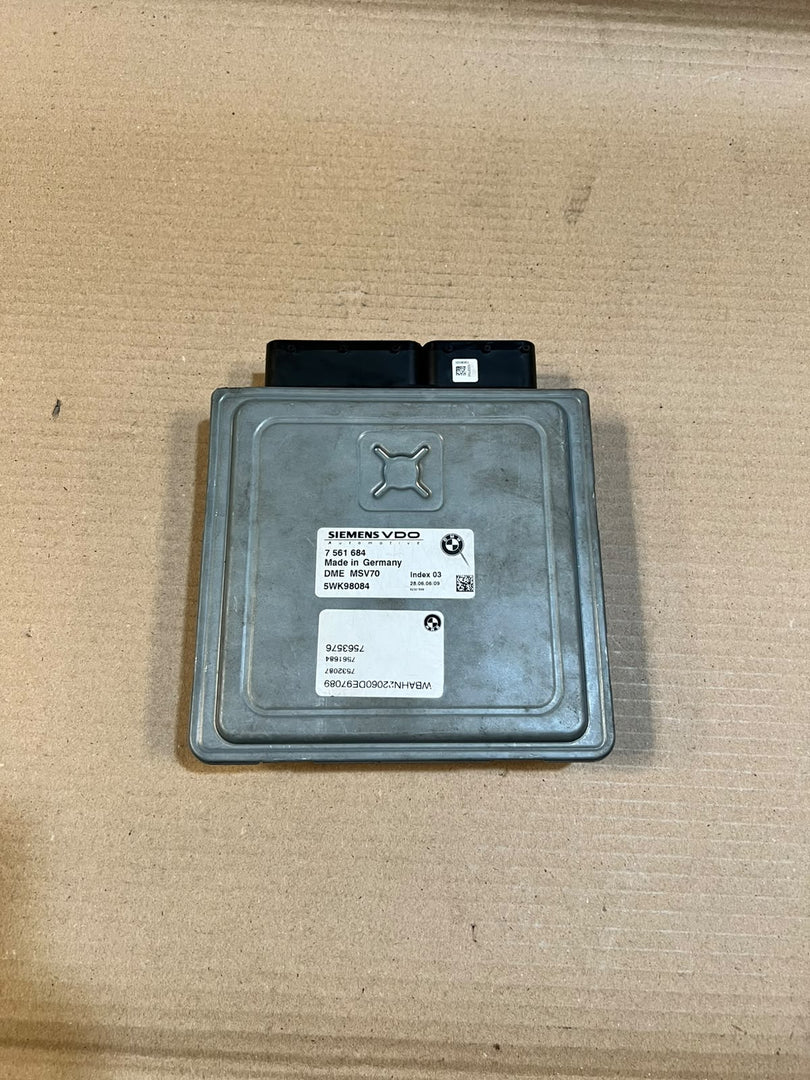 BMW E60 E61 E90 E91 N52 2.5L 3.0L Engine ECU DME MSV70 7561684 5WK98084 OEM