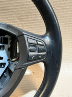 قم بتحميل الصورة إلى عارض الصور، BMW 5 7 Series F10 F11 F07 F01 F02 Leather Multifunction Steering Wheel 6102364 OEM