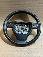 قم بتحميل الصورة إلى عارض الصور، BMW 5 7 Series F10 F11 F07 F01 F02 Leather Multifunction Steering Wheel 6102364 OEM