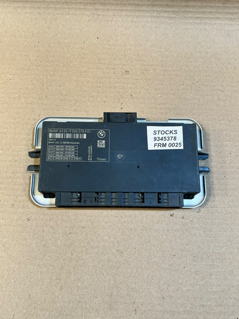 BMW X3 F25 X4 F26 FRM III Footwell Light Control Module 9345378 OEM
