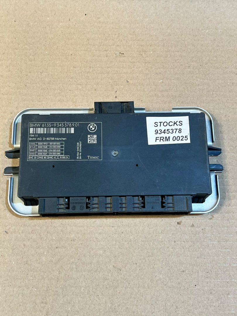 BMW X3 F25 X4 F26 FRM III Footwell Light Control Module 9345378 OEM