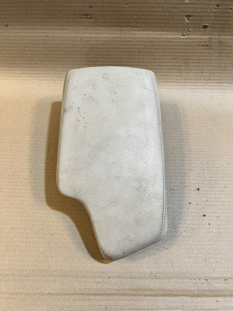 BMW Center Console Armrest Lid White Leather Storage Cover OEM