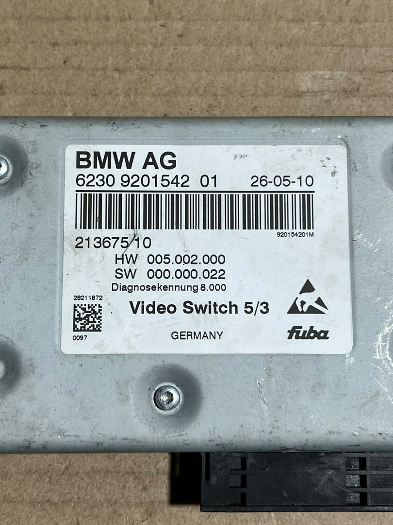 BMW 5 7 Series F07 F10 F11 F01 F02 F04 Multimedia Video Switch Control Module 9201542 OEM