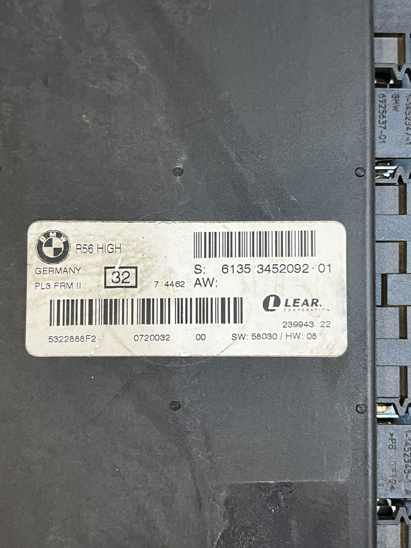 MINI Cooper R56 FRM2 Footwell Light Control Module LEAR 3452092 OEM