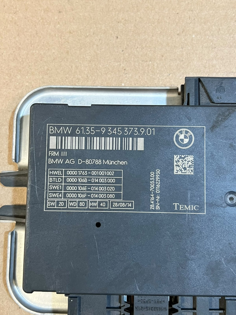 BMW 5 Series F10 F11 528i 535i 550i FRM3 Footwell Light Control Module 9345373 OEM