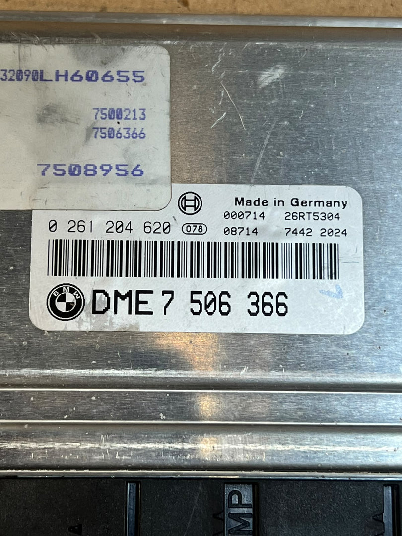 1999-2001 BMW 740i E39 M62 Engine Control Module SET DME + EWS + 1KEY 7506366