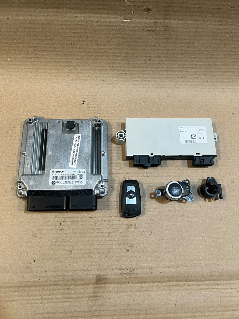 BMW X3 F25 N57 Diesel DDE Engine Control Unit BOSCH ECU Set With Key 8574100 OEM