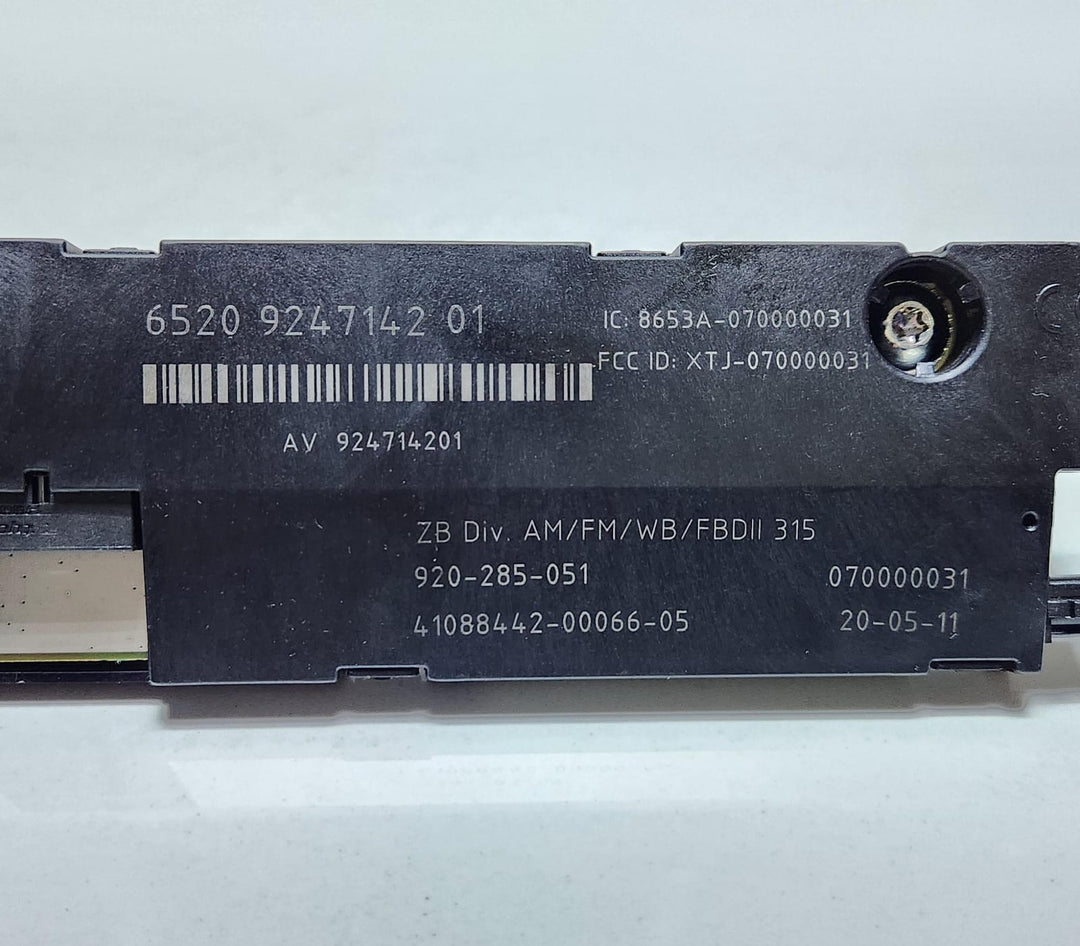 2011-2015 BMW 550i GT Antenna Amplifier 9247142 5 Series GT F07 OEM