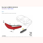 Bild in die Galerieansicht laden, BMW Z4 G29 Rear Light Bumper Left Side 7450451 OEM USED
